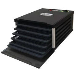 Food Processing LEM 5-Tray Black Food Dehydrator With Built-In Timer