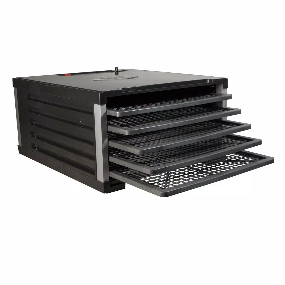 Food Processing LEM 5-Tray Black Food Dehydrator With Built-In Timer 4 Food Processing LEM 5-Tray Black Food Dehydrator With Built-In Timer - Image 2