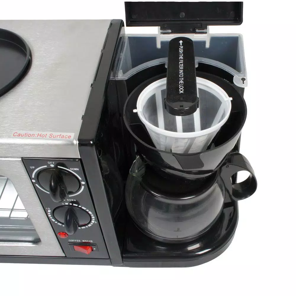 Toasters SPT Breakfast Center 1450 W 2-Slice Black Toaster Oven 4 Toasters SPT Breakfast Center 1450 W 2-Slice Black Toaster Oven - Image 2