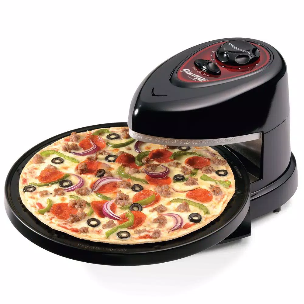 Toasters Presto Pizzazz Plus Rotating Pizza Oven 1235 Watts With Built-In Timer 6 Toasters Presto Pizzazz Plus Rotating Pizza Oven 1235 Watts With Built-In Timer - Image 4