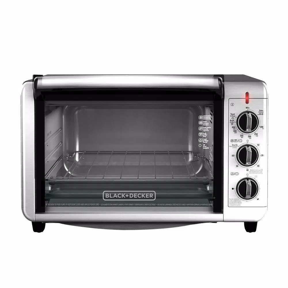 Toasters BLACK+DECKER 1500 W 6-Slice Black And Silver Convection Toaster Oven 3 Toasters BLACK+DECKER 1500 W 6-Slice Black And Silver Convection Toaster Oven