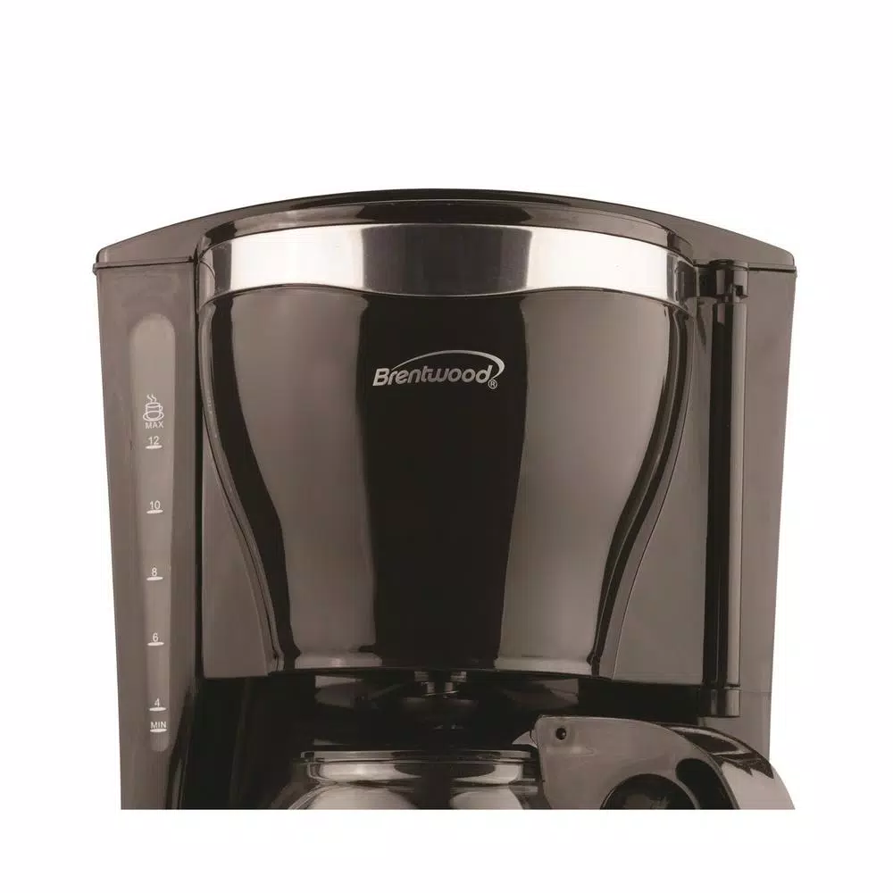 Coffee Makers Brentwood Appliances 12-Cup Black Coffee Maker And 16 Oz. Stainless Steel Vacuum-Insulated Coffee Thermos 4 Coffee Makers Brentwood Appliances 12-Cup Black Coffee Maker And 16 Oz. Stainless Steel Vacuum-Insulated Coffee Thermos - Image 2
