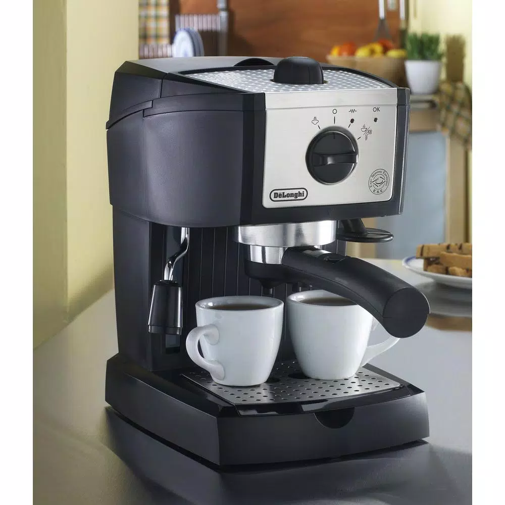 Coffee Makers DeLonghi EC155 15-Bar Black And Silver Espresso Machine And Cappuccino Maker 4 Coffee Makers DeLonghi EC155 15-Bar Black And Silver Espresso Machine And Cappuccino Maker - Image 2