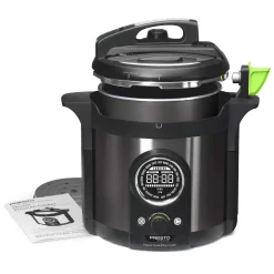 Cookers Presto Precise Plus 6 Qt. Black Stainless Steel Electric Pressure Cooker With Built-In Timer 12 Cookers Presto Precise Plus 6 Qt. Black Stainless Steel Electric Pressure Cooker With Built-In Timer -Dessert Makers Popular Store black stainless presto electric pressure cookers 02142 1f 1000