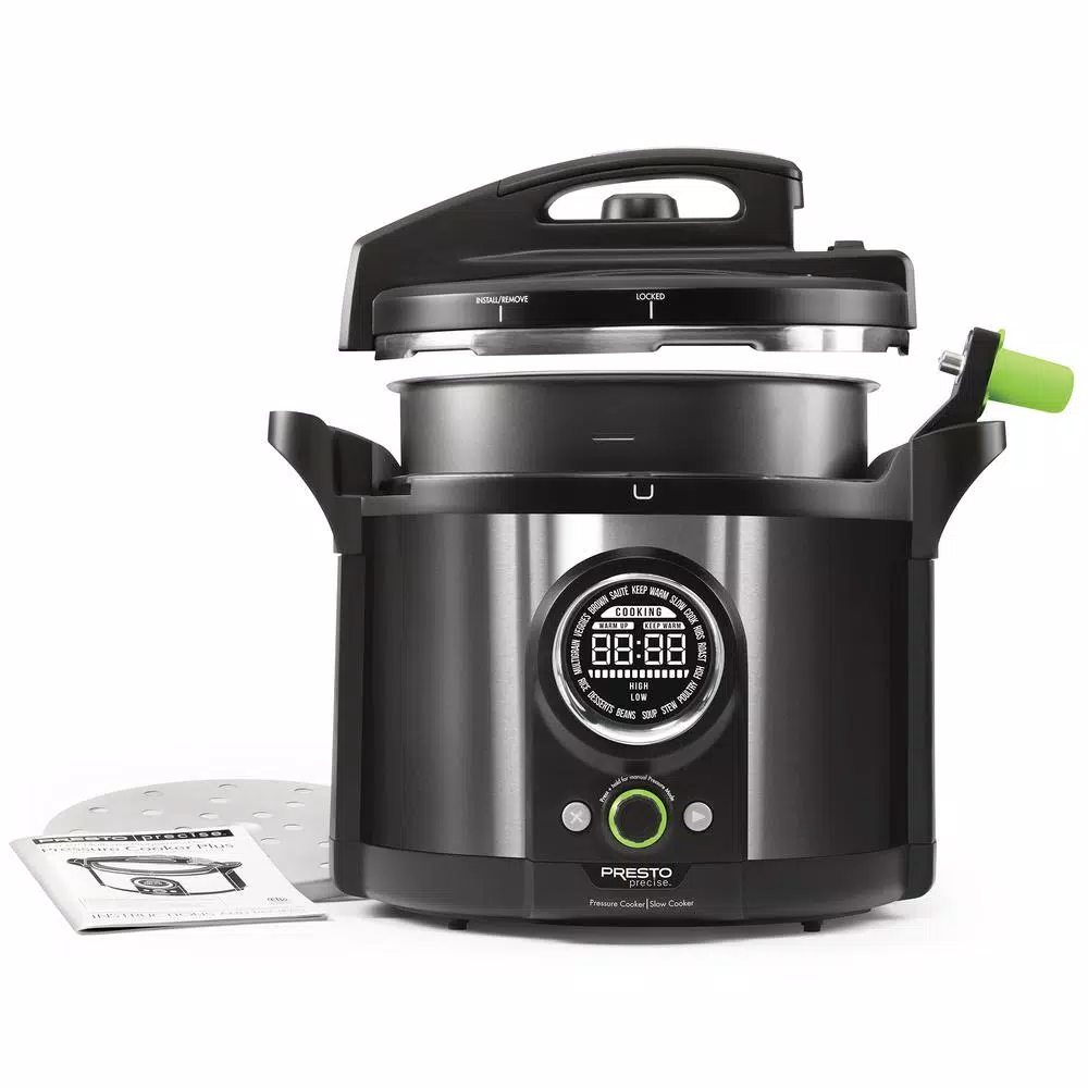 Cookers Presto 10 Qt. Black Stainless Electric Pressure Cooker 6 Cookers Presto 10 Qt. Black Stainless Electric Pressure Cooker - Image 4