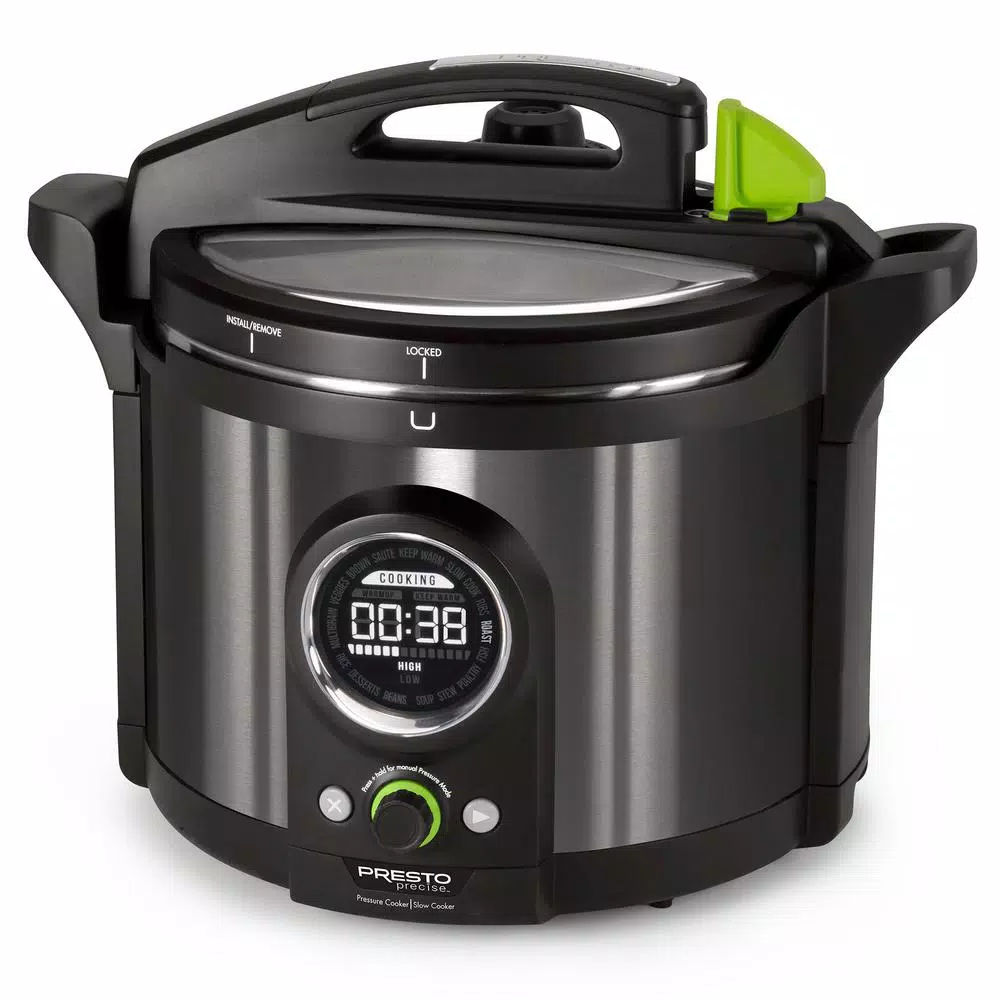 Cookers Presto 10 Qt. Black Stainless Electric Pressure Cooker 3 Cookers Presto 10 Qt. Black Stainless Electric Pressure Cooker