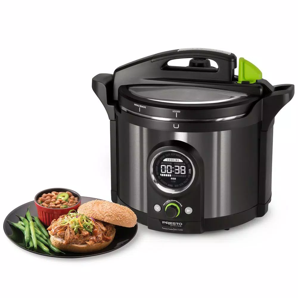 Cookers Presto 10 Qt. Black Stainless Electric Pressure Cooker 5 Cookers Presto 10 Qt. Black Stainless Electric Pressure Cooker - Image 3