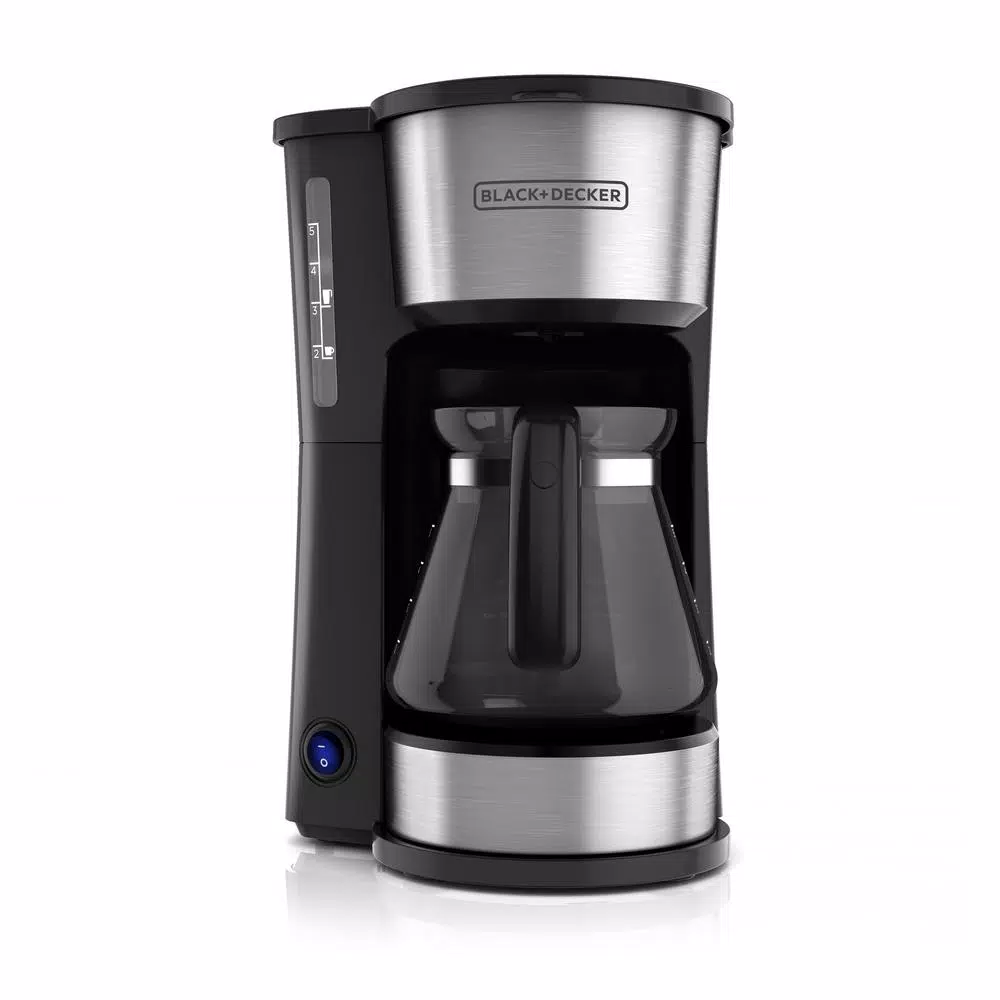 Coffee Makers BLACK+DECKER 4-in-1 5-Cup Black Stainless Steel Drip Coffee Maker 3 Coffee Makers BLACK+DECKER 4-in-1 5-Cup Black Stainless Steel Drip Coffee Maker