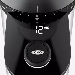 Coffee Makers OXO 12 Oz. Black Stainless Steel Burr Coffee Grinder With Integrated Scale 27 Coffee Makers OXO 12 Oz. Black Stainless Steel Burr Coffee Grinder With Integrated Scale -Dessert Makers Popular Store black stainless steel oxo coffee grinders 8710200 44 1000