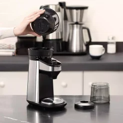 Coffee Makers OXO 12 Oz. Black Stainless Steel Burr Coffee Grinder With Integrated Scale 25 Coffee Makers OXO 12 Oz. Black Stainless Steel Burr Coffee Grinder With Integrated Scale -Dessert Makers Popular Store black stainless steel oxo coffee grinders 8710200 4f 1000