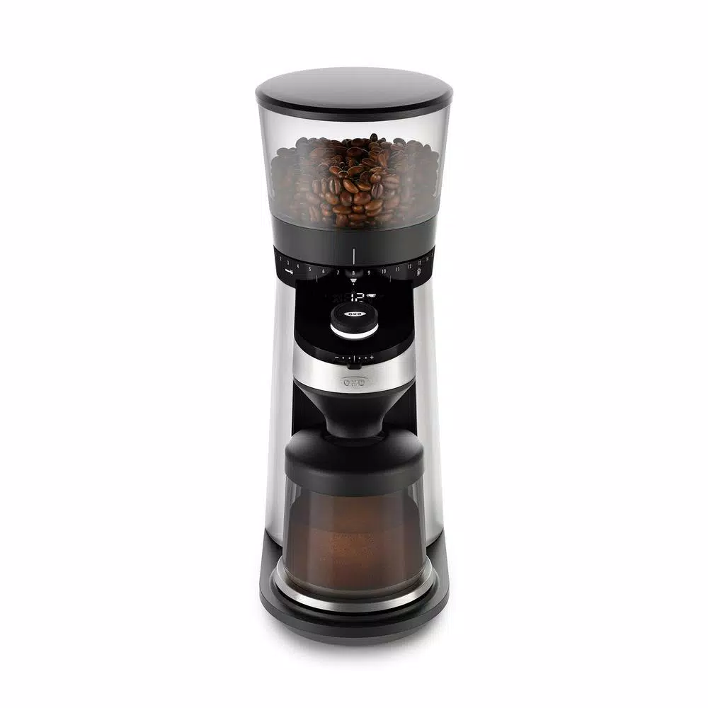 Coffee Makers OXO 12 Oz. Black Stainless Steel Burr Coffee Grinder With Integrated Scale 3 Coffee Makers OXO 12 Oz. Black Stainless Steel Burr Coffee Grinder With Integrated Scale