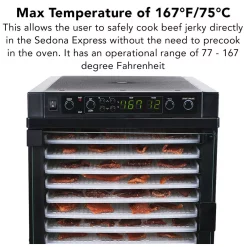 Food Processing Tribest Sedona Express 11-Tray Black Food Dehydrator With Built-In Timer 15 Food Processing Tribest Sedona Express 11-Tray Black Food Dehydrator With Built-In Timer -Dessert Makers Popular Store black tribest dehydrators sde p6280 b 1f 1000