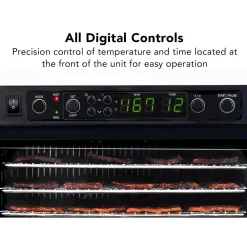 Food Processing Tribest Sedona Express 11-Tray Black Stainless Steel Food Dehydrator With Built-In Timer 13 Food Processing Tribest Sedona Express 11-Tray Black Stainless Steel Food Dehydrator With Built-In Timer -Dessert Makers Popular Store black tribest dehydrators sde s6780 b 4f 1000