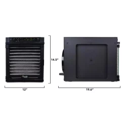 Food Processing Tribest Sedona Express 11-Tray Black Stainless Steel Food Dehydrator With Built-In Timer 17 Food Processing Tribest Sedona Express 11-Tray Black Stainless Steel Food Dehydrator With Built-In Timer -Dessert Makers Popular Store black tribest dehydrators sde s6780 b 76 1000