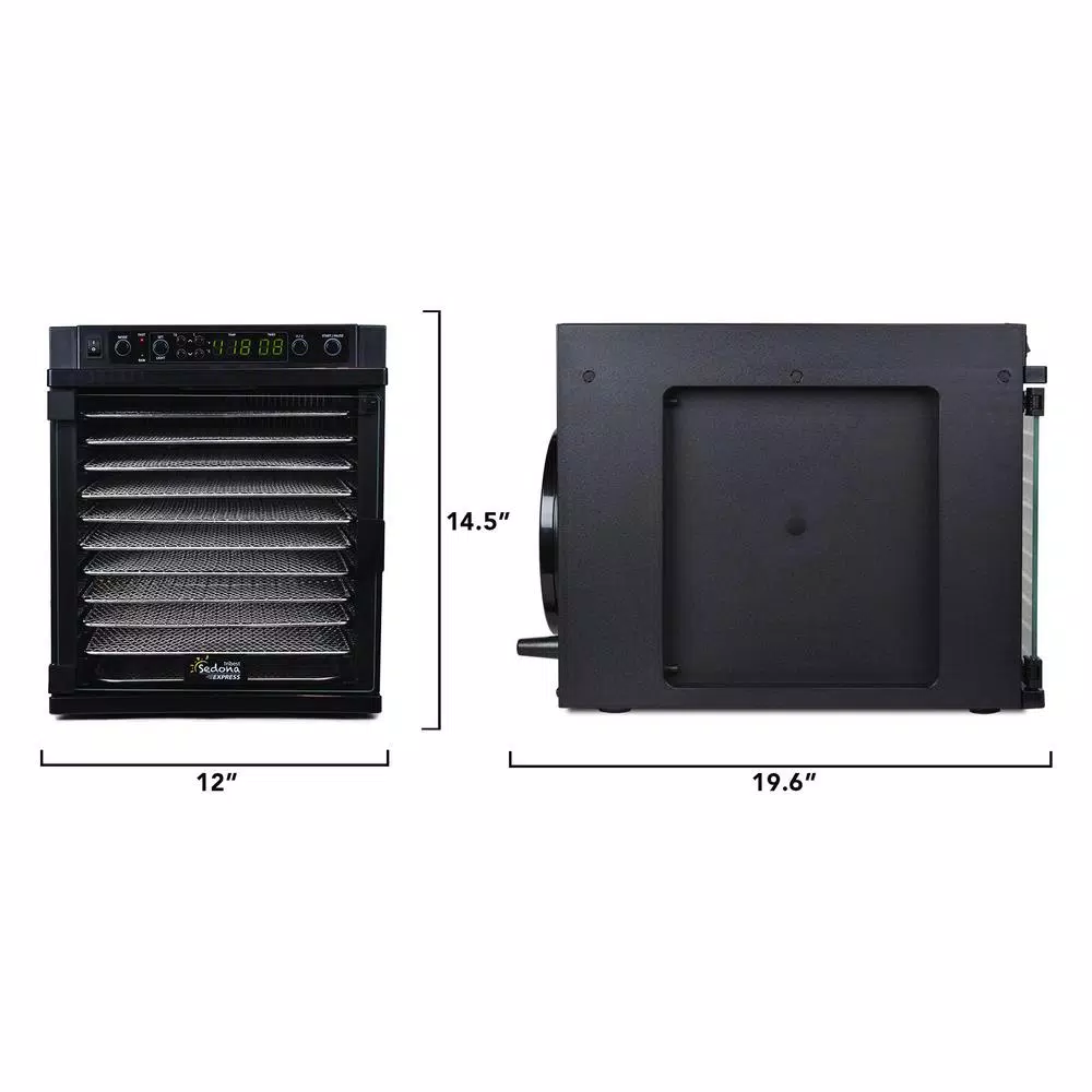 Food Processing Tribest Sedona Express 11-Tray Black Stainless Steel Food Dehydrator With Built-In Timer 10 Food Processing Tribest Sedona Express 11-Tray Black Stainless Steel Food Dehydrator With Built-In Timer - Image 8