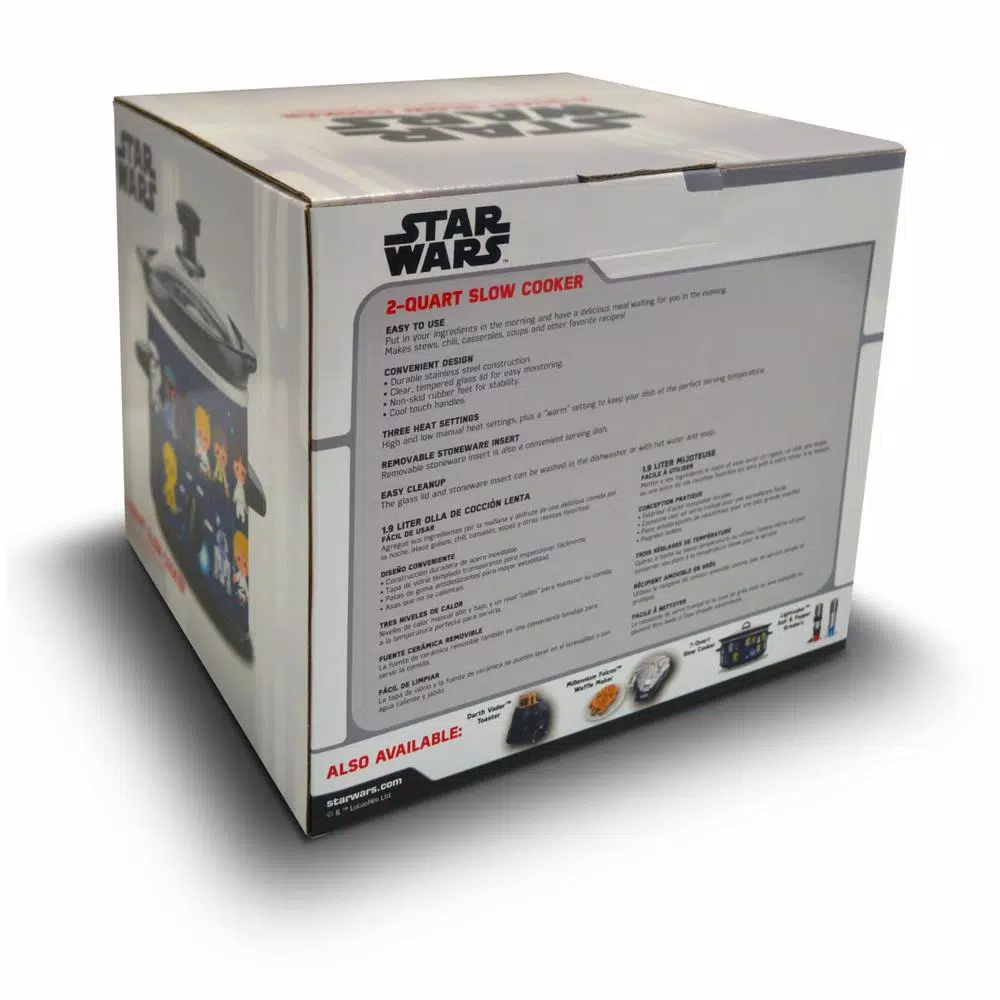 Cookers Uncanny Brands Star Wars 2QT. Slow Cooker Black 7 Cookers Uncanny Brands Star Wars 2QT. Slow Cooker Black - Image 5