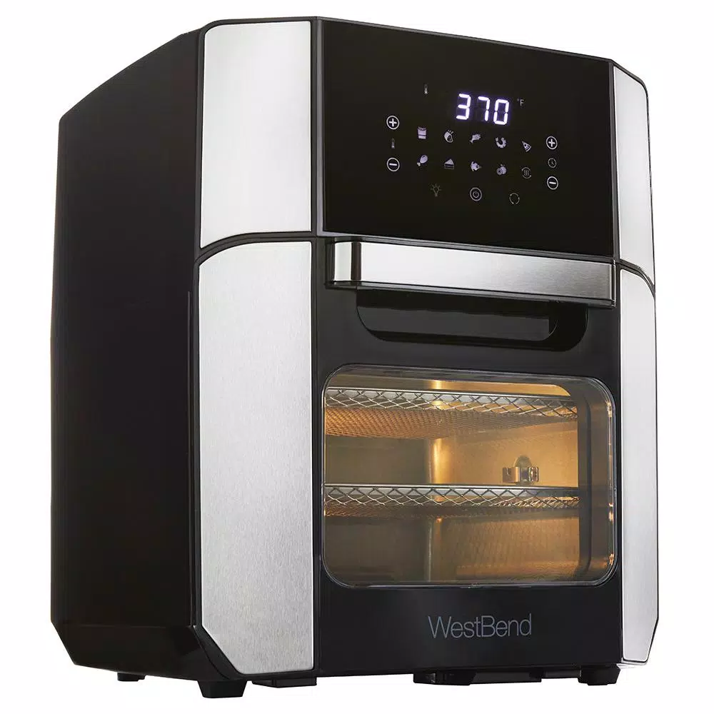 Toasters West Bend 12.6 QT XL Air Fryer Oven – Bake, Roast, Rotisserie, Dehydrate, Re-Heat 10 Quick Menu Presets 3 Toasters West Bend 12.6 QT XL Air Fryer Oven – Bake, Roast, Rotisserie, Dehydrate, Re-Heat 10 Quick Menu Presets