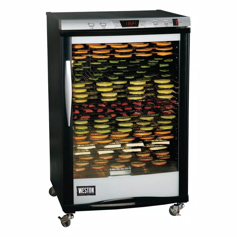 Food Processing Weston Pro-2400 24-Tray Black Food Dehydrator With Temperature Control 3 Food Processing Weston Pro-2400 24-Tray Black Food Dehydrator With Temperature Control