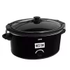 Cookers Weston 8 Qt. Black Slow Cooker With Locking Lid And Keep Warm Setting
