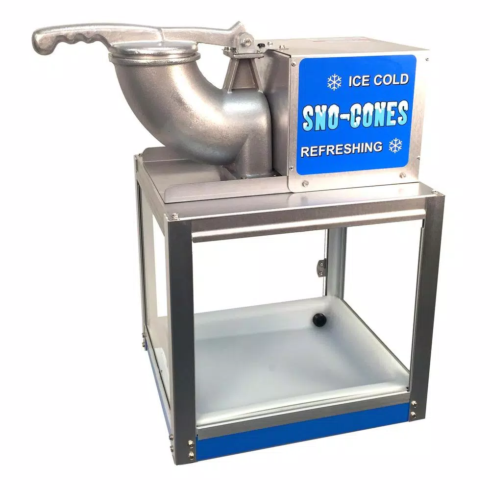 Dessert Makers Paragon Simply-A-Blast 8000 Oz. Blue Stainless Steel Countertop Snow Cone Machine 3 Dessert Makers Paragon Simply-A-Blast 8000 Oz. Blue Stainless Steel Countertop Snow Cone Machine