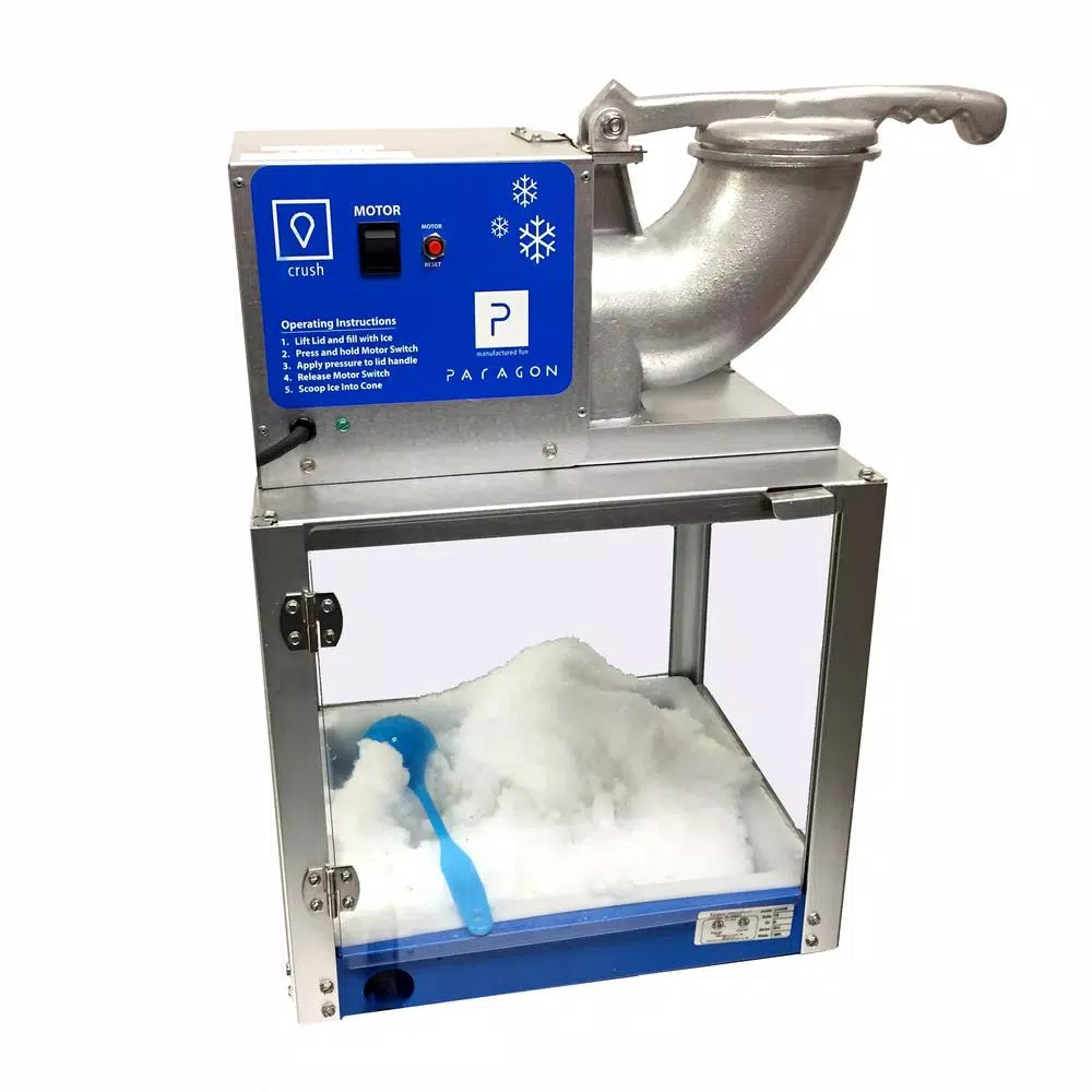Dessert Makers Paragon Simply-A-Blast 8000 Oz. Blue Stainless Steel Countertop Snow Cone Machine 4 Dessert Makers Paragon Simply-A-Blast 8000 Oz. Blue Stainless Steel Countertop Snow Cone Machine - Image 2