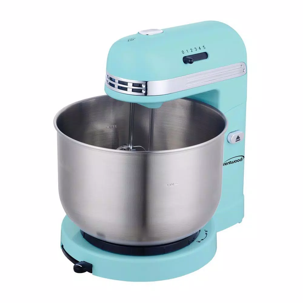 Mixers Brentwood Appliances 3 Qt. 5-Speed Blue With Stainless Steel Mixing Bowl Stand Mixer 5 Mixers Brentwood Appliances 3 Qt. 5-Speed Blue With Stainless Steel Mixing Bowl Stand Mixer - Image 3