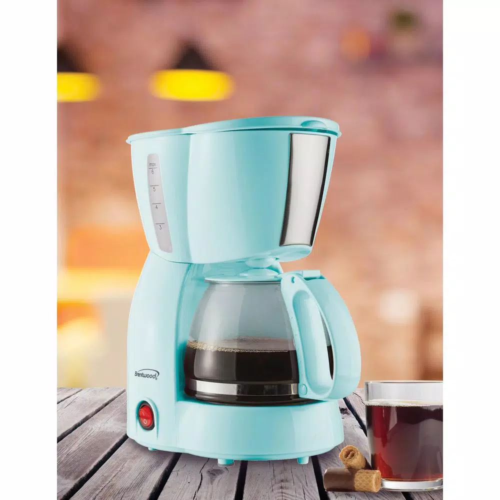 Coffee Makers Brentwood 4-Cup Blue Coffee Maker 10 Coffee Makers Brentwood 4-Cup Blue Coffee Maker - Image 8