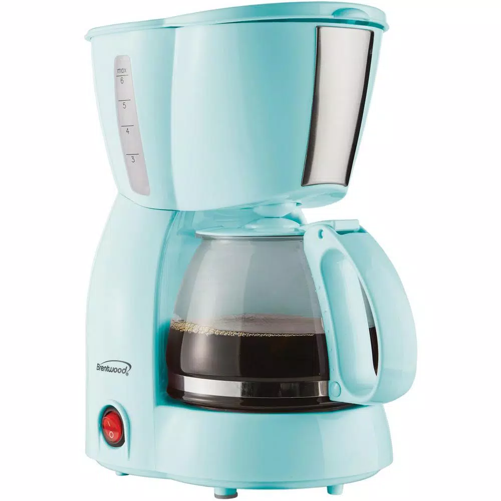 Coffee Makers Brentwood 4-Cup Blue Coffee Maker 3 Coffee Makers Brentwood 4-Cup Blue Coffee Maker