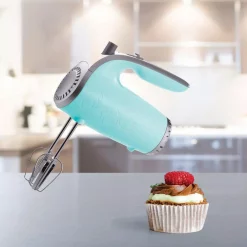 Mixers Brentwood 5-Speed Blue Lightweight Electric Hand Mixer -Dessert Makers Popular Store blue brentwood hand mixers hm 48bl 31 1000