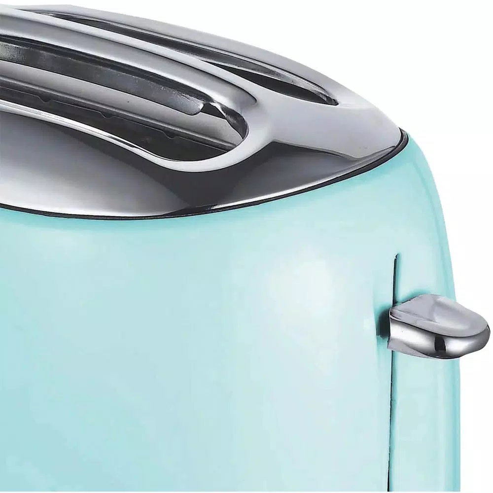 Toasters Brentwood Retro 2-Slice Blue Extra-Wide Slot Toaster With Cool-Touch Exterior 6 Toasters Brentwood Retro 2-Slice Blue Extra-Wide Slot Toaster With Cool-Touch Exterior - Image 4