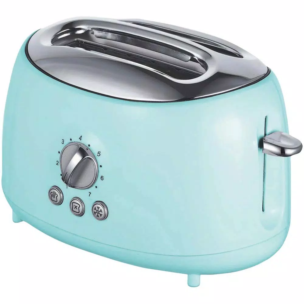 Toasters Brentwood Retro 2-Slice Blue Extra-Wide Slot Toaster With Cool-Touch Exterior 3 Toasters Brentwood Retro 2-Slice Blue Extra-Wide Slot Toaster With Cool-Touch Exterior