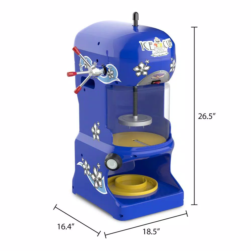 Dessert Makers Great Northern 24 Oz. In Blue Ice Cub Shaved Ice Machine 4 Dessert Makers Great Northern 24 Oz. In Blue Ice Cub Shaved Ice Machine - Image 2