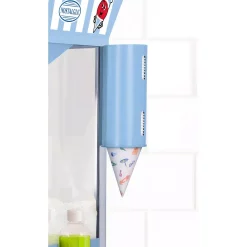 Dessert Makers Nostalgia Vintage 575 Oz. Snow Cone Machine Cart In Blue -Dessert Makers Popular Store blue nostalgia snow cone machines scc 200 44 1000