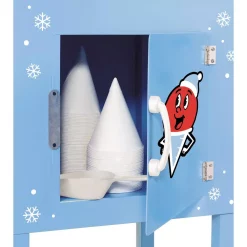 Dessert Makers Nostalgia Vintage 575 Oz. Snow Cone Machine Cart In Blue -Dessert Makers Popular Store blue nostalgia snow cone machines scc 200 fa 1000