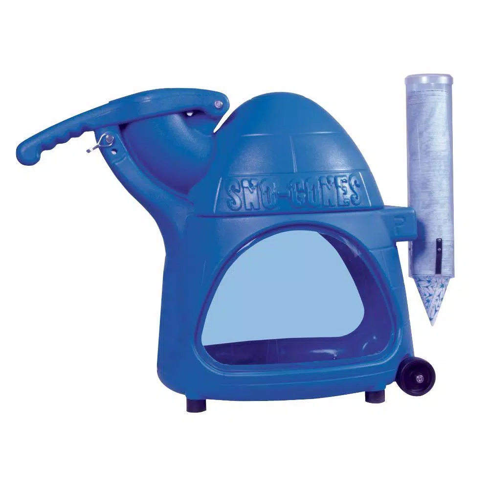 Dessert Makers Paragon Cooler 8000 Oz. Blue Countertop Snow Cone Machine 3 Dessert Makers Paragon Cooler 8000 Oz. Blue Countertop Snow Cone Machine