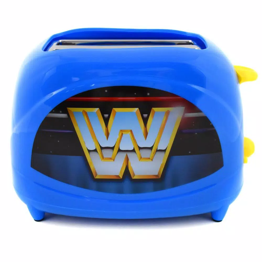 Toasters Uncanny Brands Blue WWE Retro Two-Slice Toaster — 600 Watts 3 Toasters Uncanny Brands Blue WWE Retro Two-Slice Toaster — 600 Watts
