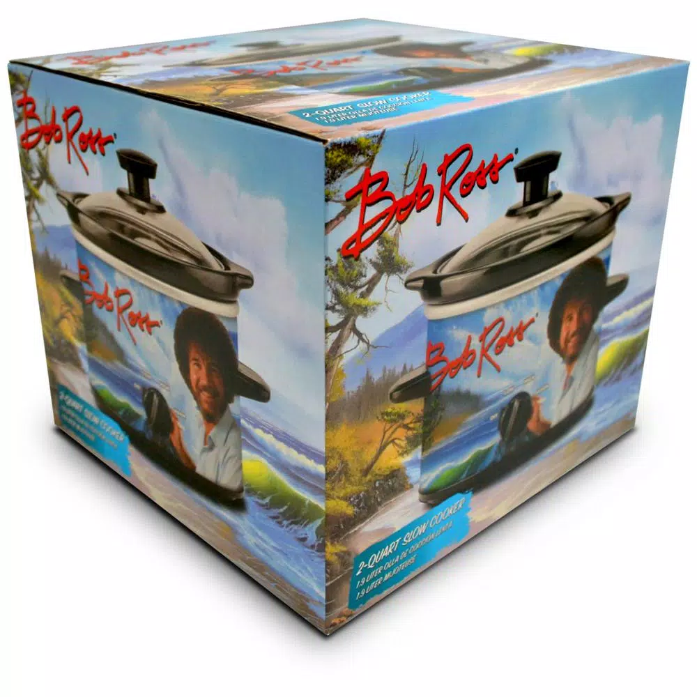 Cookers Uncanny Brands Bob Ross 2 Qt. Slow Cooker Blue 4 Cookers Uncanny Brands Bob Ross 2 Qt. Slow Cooker Blue - Image 2