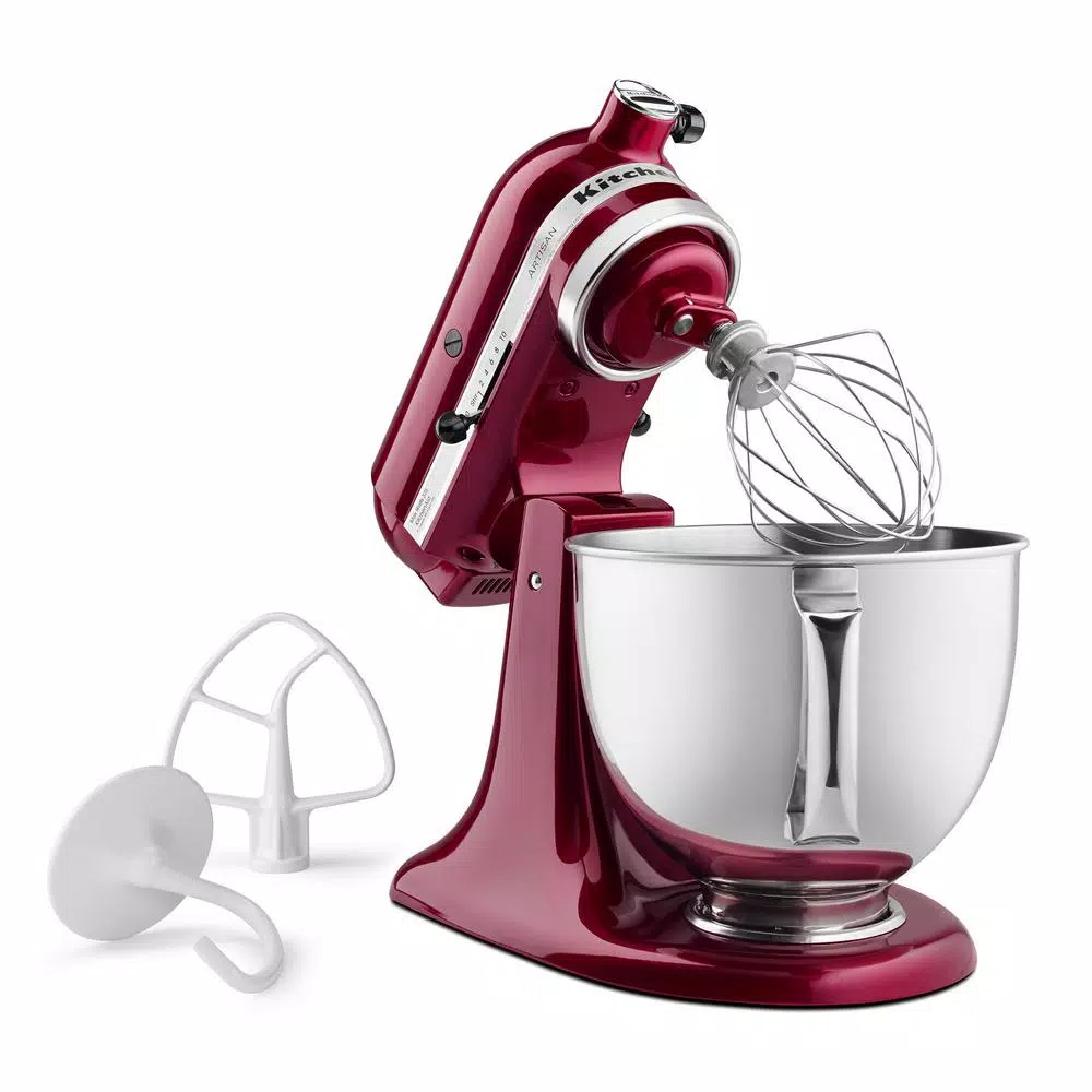 Mixers KitchenAid Artisan Series 5 Qt. 10-Speed Tilt-Head Stand Mixer-Bordeaux 5 Mixers KitchenAid Artisan Series 5 Qt. 10-Speed Tilt-Head Stand Mixer-Bordeaux - Image 3