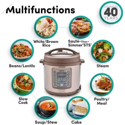 Cookers AROMA 4 Qt. Brown Electric Multi-Cooker With Aluminum Pot -Dessert Makers Popular Store brown aroma multi cookers mtc 8016 1f 1000