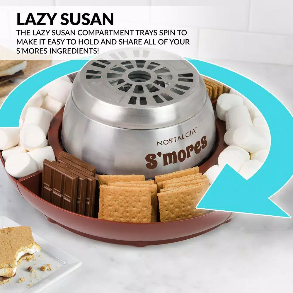 Dessert Makers Nostalgia Brown Stainless Steel Electric S’mores Maker 7 Dessert Makers Nostalgia Brown Stainless Steel Electric S’mores Maker - Image 5