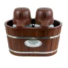 Dessert Makers Nostalgia 4 Qt. In Brown Electric Double Flavor Ice Cream Maker 1 Dessert Makers Nostalgia 4 Qt. In Brown Electric Double Flavor Ice Cream Maker -Dessert Makers Popular Store brown nostalgia ice cream makers icmw200dbl 64 1000