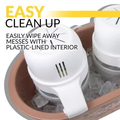 Dessert Makers Nostalgia 4 Qt. Brown Double Flavor Ice Cream Maker 17 Dessert Makers Nostalgia 4 Qt. Brown Double Flavor Ice Cream Maker -Dessert Makers Popular Store brown nostalgia ice cream makers picm2dbl 31 1000