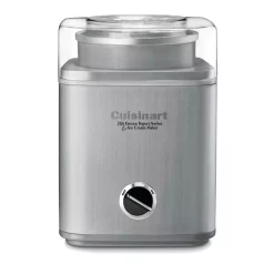 Dessert Makers Cuisinart Pure Indulgence 2 Qt. Brushed Chrome Frozen Yogurt, Sorbet And Ice Cream Maker