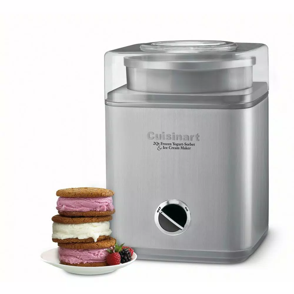 Dessert Makers Cuisinart Pure Indulgence 2 Qt. Brushed Chrome Frozen Yogurt, Sorbet And Ice Cream Maker 4 Dessert Makers Cuisinart Pure Indulgence 2 Qt. Brushed Chrome Frozen Yogurt, Sorbet And Ice Cream Maker - Image 2