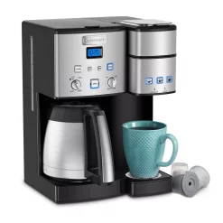 Coffee Makers Cuisinart Coffee Center 10-Cup Thermal Coffeemaker And Single-Serve Brewer -Dessert Makers Popular Store brushed chrome cuisinart single serve coffee makers ss 20 44 1000