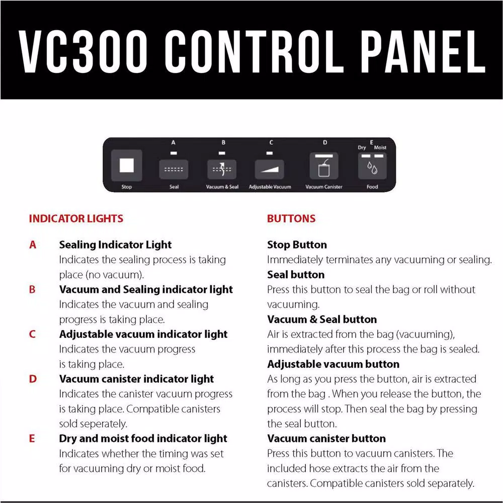 Food Processing CASO VC 300 Brushed Black Stainless Steel Food Vacuum Sealer 6 Food Processing CASO VC 300 Brushed Black Stainless Steel Food Vacuum Sealer - Image 5