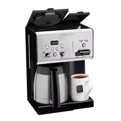 Coffee Makers Cuisinart 10-Cup Black Stainless Steel Coffee Maker With Hot Water System -Dessert Makers Popular Store brushed stainless black cuisinart drip coffee makers chw 14 4f 1000