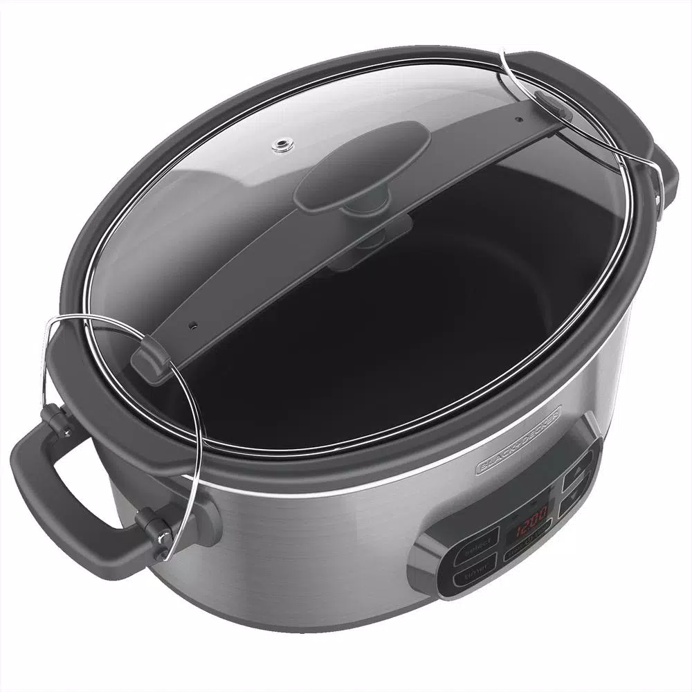 Cookers BLACK+DECKER 7 Qt. Brushed Stainless Steel Programmable Slow Cooker 4 Cookers BLACK+DECKER 7 Qt. Brushed Stainless Steel Programmable Slow Cooker - Image 2