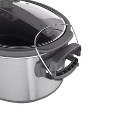 Cookers BLACK+DECKER 7 Qt. Brushed Stainless Steel Programmable Slow Cooker 10 Cookers BLACK+DECKER 7 Qt. Brushed Stainless Steel Programmable Slow Cooker -Dessert Makers Popular Store brushed stainless steel black decker slow cookers scd1007 44 1000