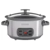 Cookers BLACK+DECKER 7 Qt. Brushed Stainless Steel Programmable Slow Cooker 2 Cookers BLACK+DECKER 7 Qt. Brushed Stainless Steel Programmable Slow Cooker -Dessert Makers Popular Store brushed stainless steel black decker slow cookers scd1007 64 1000